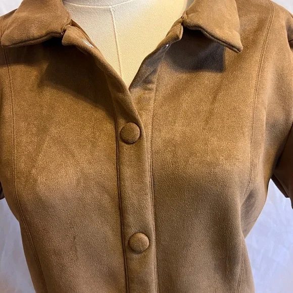 Zara Faux Suede camel mini dress dress - size S - Picture 5 of 10